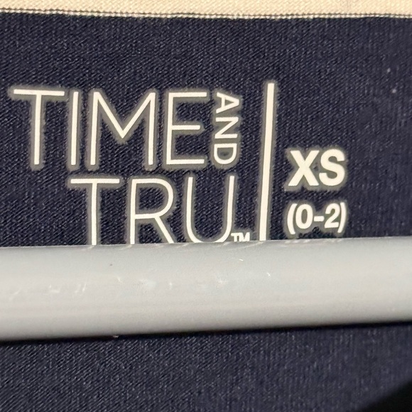 SELLING TIME & TRU DRESS For WOMEN SIZE XS STRIPED NWT SLEEVELESS  NAVY BLUE - Picture 10 of 11